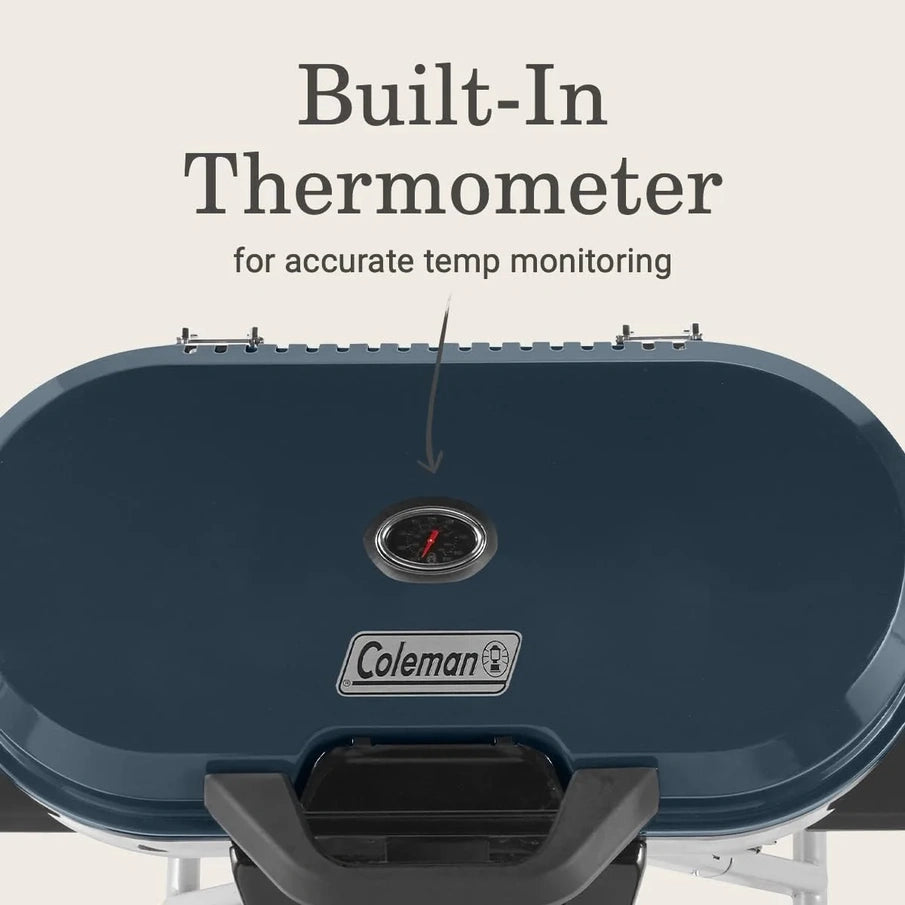RoadTrip 285 Portable Stand-Up Propane Grill With 3 Adjustable Burners And Instastart Ignition, 20,000 BTUs Of Power For Outdoor Cooking