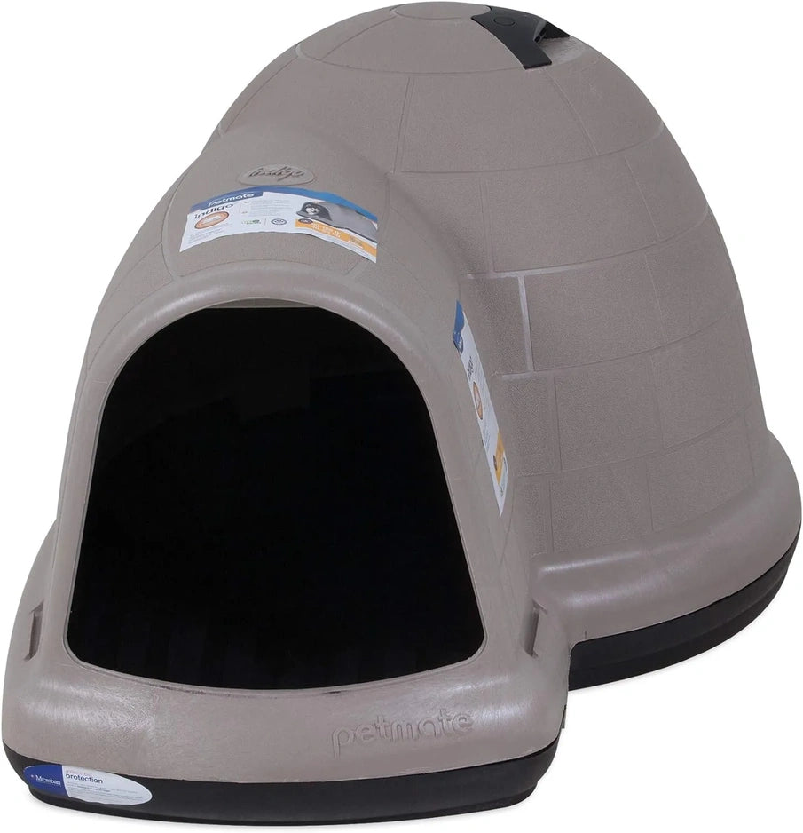Petmate Indigo Dog House, Igloo Dog House, Made In USA With 90% Recycled Materials