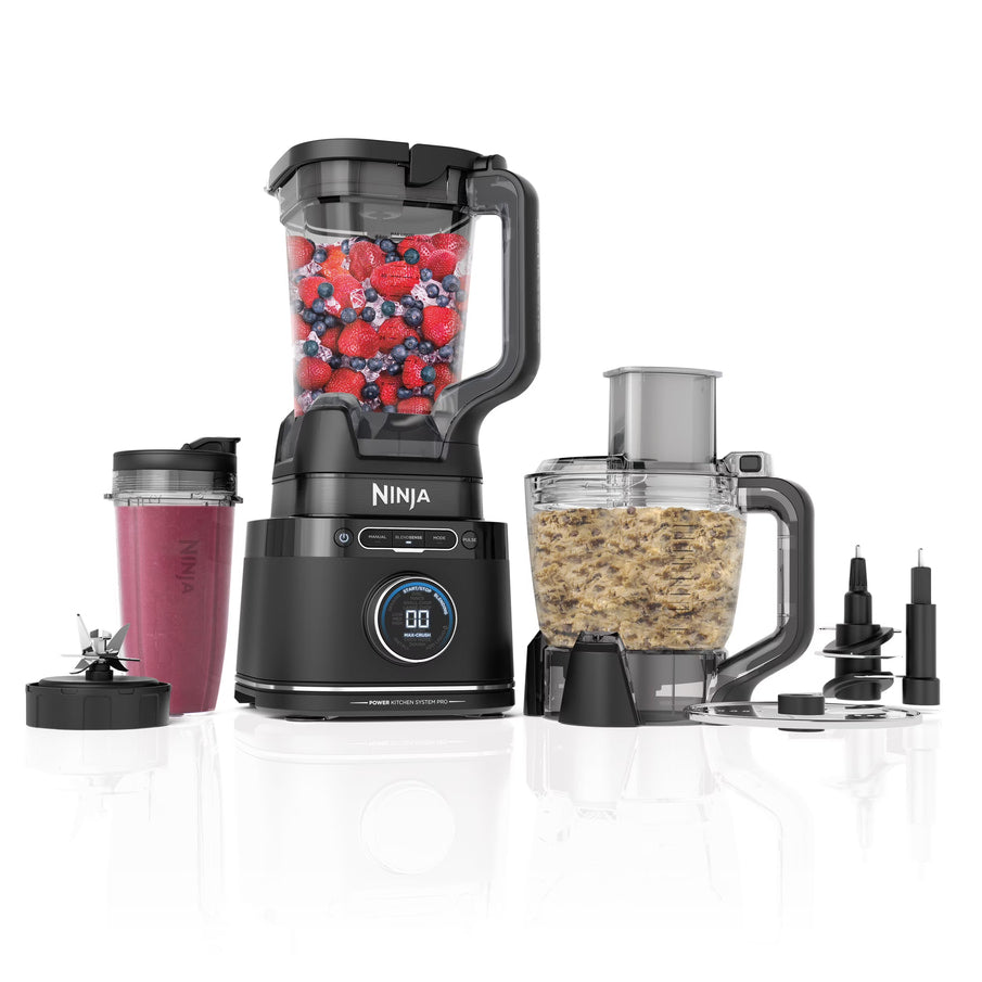 Ninja Detect Kitchen System Power Blender Plus Processor With Blend Sense Technology, Silver, TB400