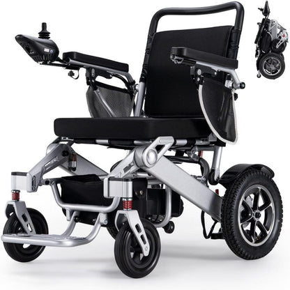 Electric Wheelchair, 25 Miles Longer Range, Foldable Power Wheelchair For Adults Seniors, 500W Dual Motors