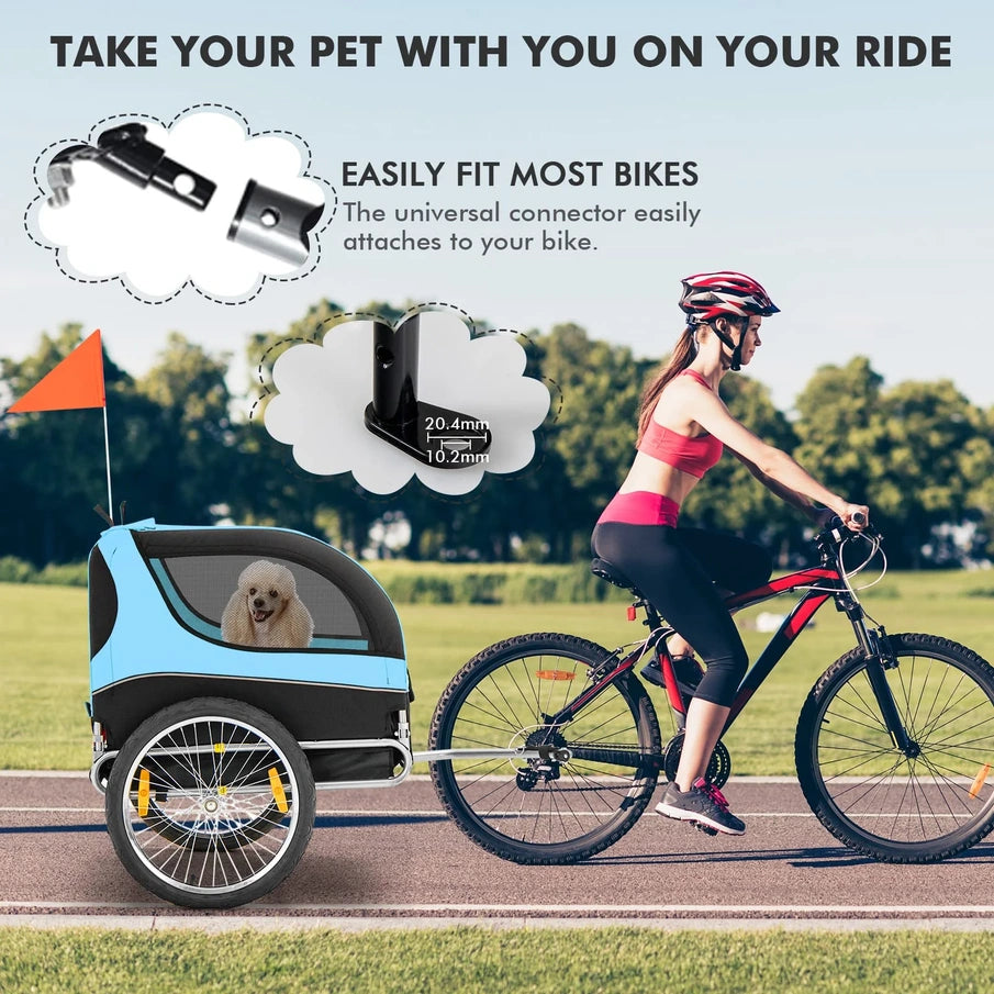 Pet Bike Trailer Holds 40kg Bicycle Trailer For Small And Medium-Sized Dogs