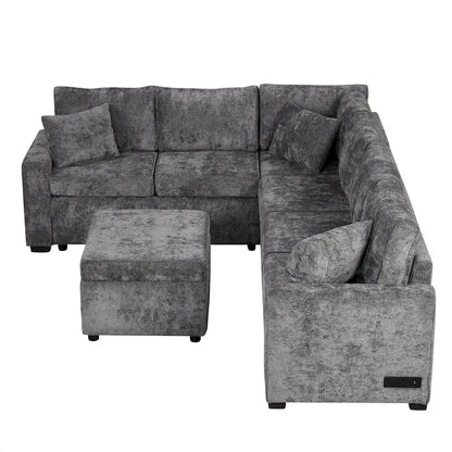 Sectional Sofa Pull-Out Sofa Bed Sleeper