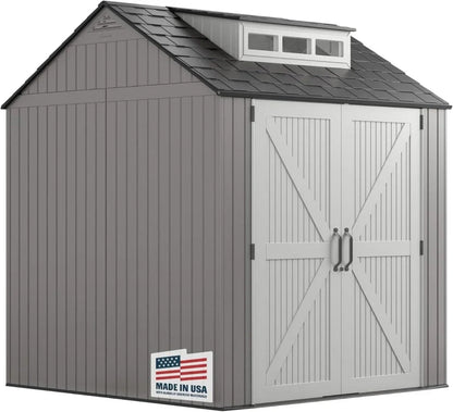 Rubbermaid Resin Outdoor Storage Shed With Floor