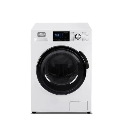 Black Plus Decker 2.7 Cu. Ft. All-in-One Washer And Dryer Combo In White BCW27MW