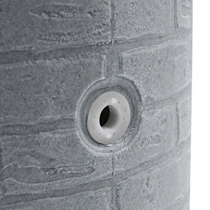 Good Ideas IMP-D50-DAR Impressions Downton Rain Saver Rain Barrel, 50 Gallon, Dark Granite
