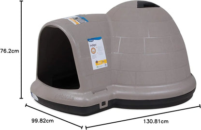 Petmate Indigo Dog House, Igloo Dog House, Made In USA With 90% Recycled Materials