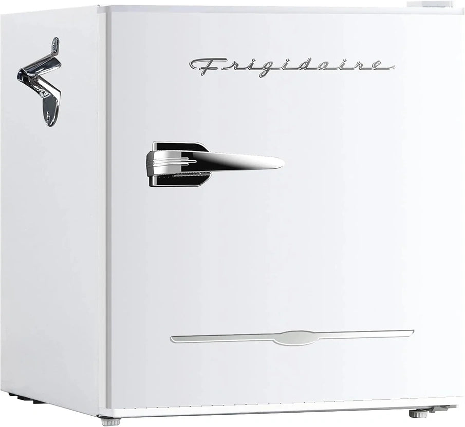 Frigidaire EFR176 Retro Compact Fridge With Chiller Mini Refrigerator With Built-In Bottle Opener For Office, Bedroom, Dorm Room Or Cabin