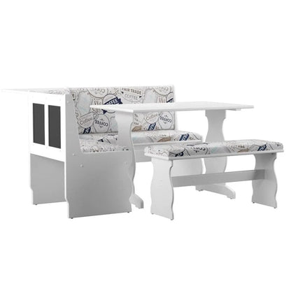 Hannah Breakfast Nook 3-piece Dining Set