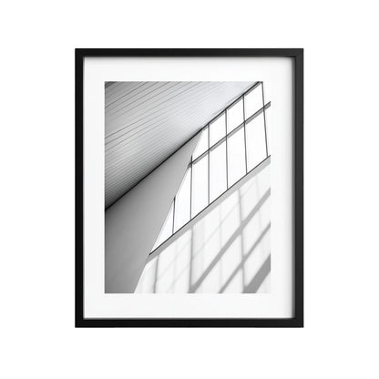 Vjqxb Framed Fine Art Wall Print - Modern Black & White Photography for Home Office & Bedroom - Professional Minimalist Decor