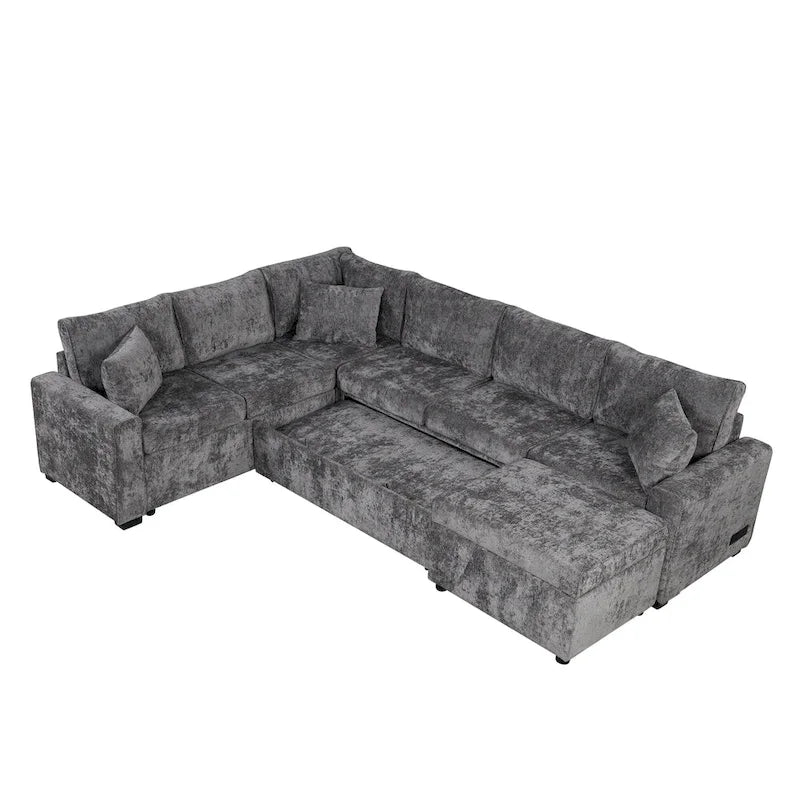 Sectional Sofa Pull-Out Sofa Bed Sleeper