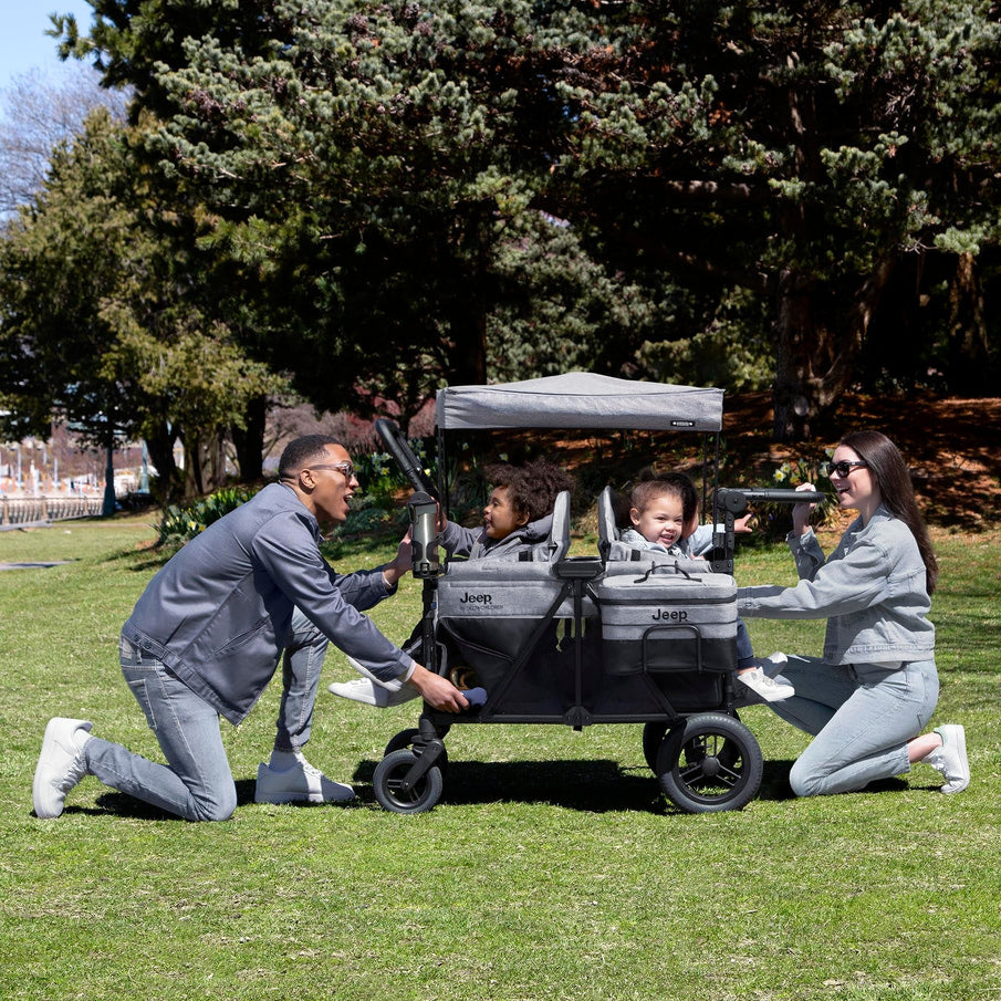 Jeep Wrangler Deluxe 4 Seater Stroller Wagon By Delta Children