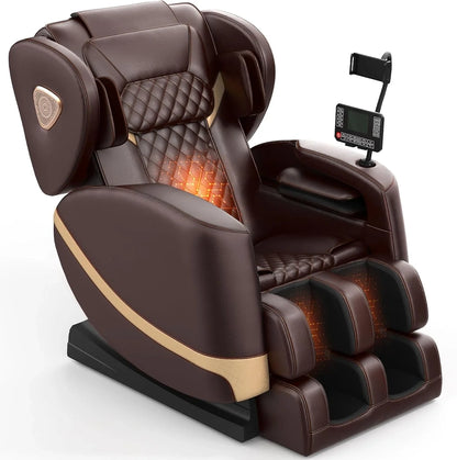 Massage Chair Full Body, Zero Gravity Massage Chair With 10 Fix Rollers, Heating, Foot Massage, Auto Modes, Bluetooth Speaker