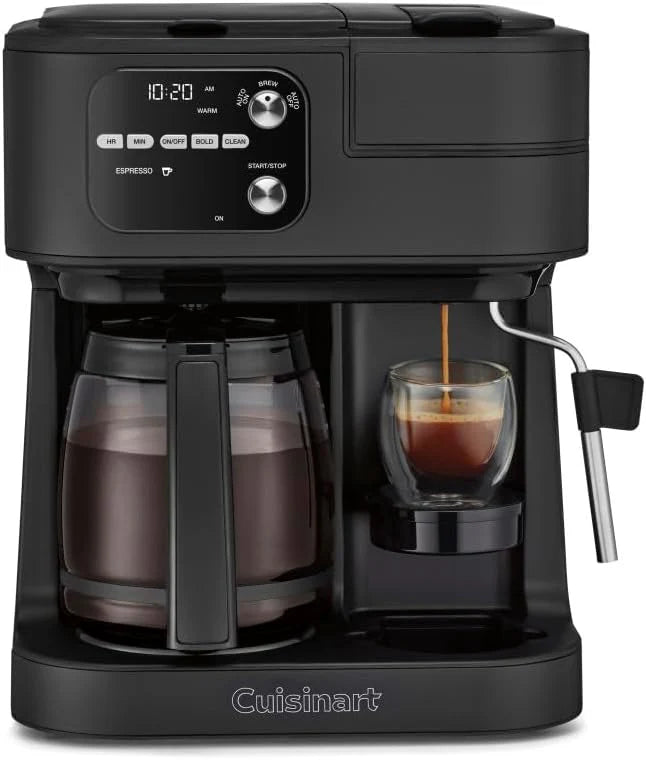 Cuisinart Coffee Center Barista Bar 4-in-1 Coffee Maker, Single-Serve Pods Compatible, Coffeemaker, Three Brewing Sizes, SS-4N1NAS, Black