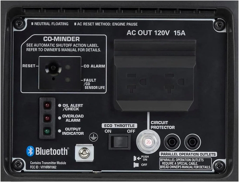 Honda 664240 EU2200i 2200 Watt Portable Inverter Generator With Co-Minder