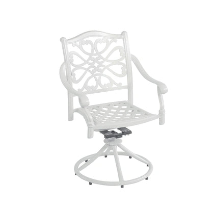 5-Piece Cast Aluminum Patio Dining Set With 4 Swivel Chair