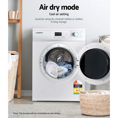 Devanti 7kg Vented Tumble Dryer, White