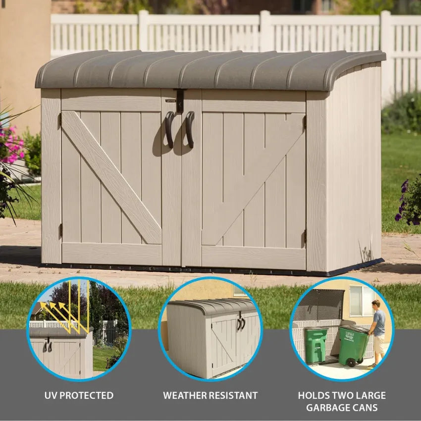 Lifetime Horizontal Storage Shed, 75 Cu. Ft