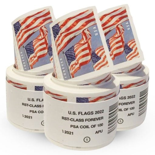 2022 U.S Flag Forever Stamps Roll 500pcs